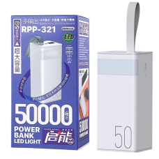 Remax RPP-321 повербанк 50000 мА·год з ліхтариком .