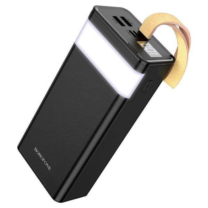 Портативний зарядний пристрій з ліхтарем BOROFONE BJ18A Coolmy digital display power bank(30000mAh)